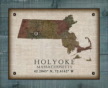 Load image into Gallery viewer, Holyoke Massachusetts Vintage Design - On 100% Natural Linen
