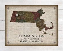 Load image into Gallery viewer, Cummington Massachusetts Vintage Design On 100% Natural Linen
