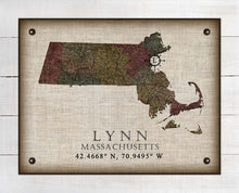Load image into Gallery viewer, Lynn Massachusetts Vintage Design - On 100% Natural Linen

