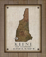 Load image into Gallery viewer, -Any State &amp; Town In The U.S.A. - Board Mounted Canvas Print
