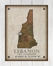 Load image into Gallery viewer, Lenanon New Hampshire Vintage Design - On 100% Natural Linen
