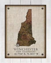 Load image into Gallery viewer, Winchester New Hampshire Vintage Design - On 100% Natural Linen
