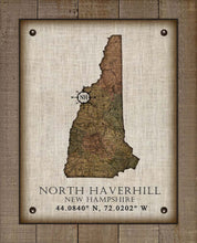 Load image into Gallery viewer, North Haverhill New Hampshire Vintage Design - On 100% Natural Linen
