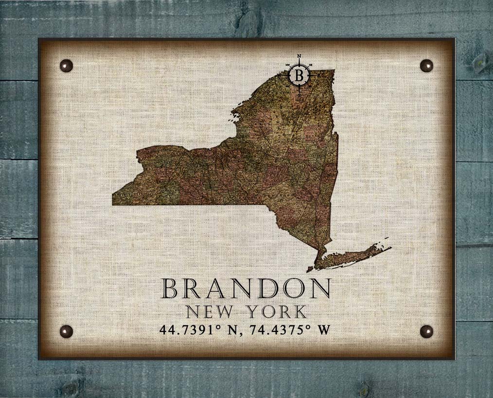 Brandon New York Vintage Design - On 100% Natural Linen
