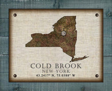 Load image into Gallery viewer, Cold Brook New York Vintage Design - On 100% Natural Linen
