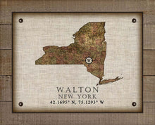 Load image into Gallery viewer, Walton New York Vintage Design - On 100% Natural Linen
