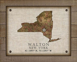 Walton New York Vintage Design - On 100% Natural Linen