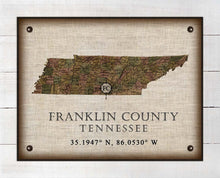 Load image into Gallery viewer, Franklin Tennessee Vintage Design - On 100% Natural Linen
