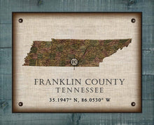 Load image into Gallery viewer, Franklin Tennessee Vintage Design - On 100% Natural Linen
