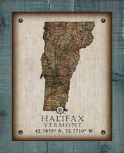 Load image into Gallery viewer, Halifax Vermont Vintage Design - On 100% Natural Linen
