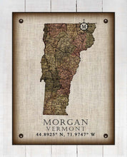 Load image into Gallery viewer, Morgan Vermont Vintage Design - On 100% Natural Linen
