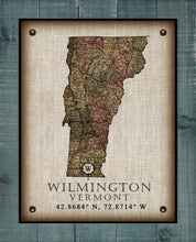 Load image into Gallery viewer, Wilmingotn Vermont Vintage Design - On 100% Natural Linen
