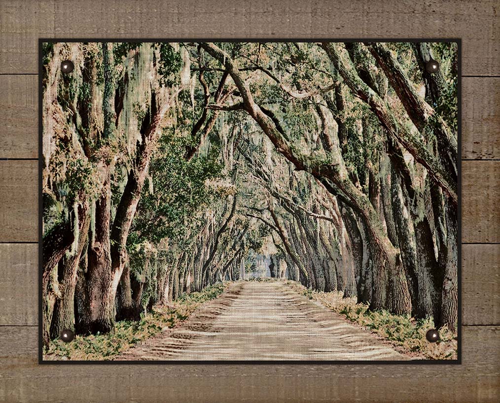 Live Oaks Canopy, -Belfair Plantation Bluffton SC - On 100% Linen