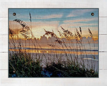 Load image into Gallery viewer, Sea Oats At Dawn - On 100% Natural Linen
