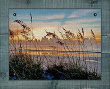 Load image into Gallery viewer, Sea Oats At Dawn - On 100% Natural Linen
