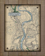 Load image into Gallery viewer, Ct. River (Rocky Hill,  Glastonbury &amp; Cromwell) Nautical Chart -  Board Mounted Canvas Print
