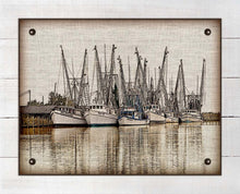 Load image into Gallery viewer, Shrimp Boasts Fleet 2  - On 100% Natural Linen
