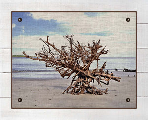 Driftwood 1 - On 100% Natural Linen
