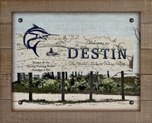 Load image into Gallery viewer, Destin Welcome Sign (2) On 100% Linen
