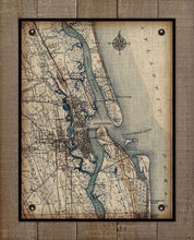Load image into Gallery viewer, Vintage St Augustine Map On 100% Natural Linen
