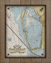 Load image into Gallery viewer, Cape San Blas And Port St Joe Nautical Chart On 100% Natural Linen
