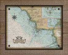 Load image into Gallery viewer, Crystal River To Horshoe Point Nautical Chart On 100% Natural Linen
