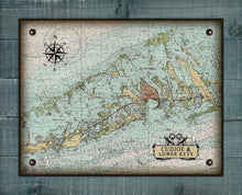Load image into Gallery viewer, Cudjoe Key Nautical Chart Board Mounted Canvas Print

