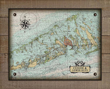 Load image into Gallery viewer, Cudjoe Key Nautical Chart Board Mounted Canvas Print
