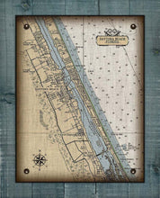 Load image into Gallery viewer, Daytona Beach Nautical Chart On 100% Natural Linen
