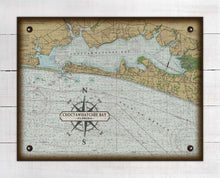 Load image into Gallery viewer, Destin &amp; Choctawhatchee Bay Nautical Chart Board Mounted Canvas Print
