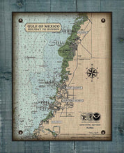 Load image into Gallery viewer, Holiday, Port Richy, New Port Richy and Hudson Nautical Chart On 100% Natural Linen
