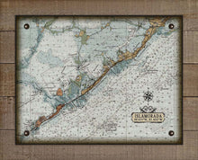 Load image into Gallery viewer, islamorada Nautical Chart On 100% Natural Linen
