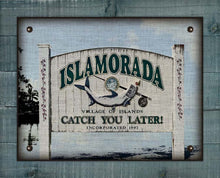 Load image into Gallery viewer, Islamorada Welcome Sign On 100% Linen
