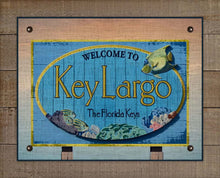 Load image into Gallery viewer, Key Largo Welcome Sign On 100% Linen
