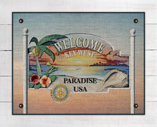 Load image into Gallery viewer, Key West Welcome Sign On 100% Linen
