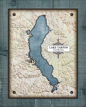 Load image into Gallery viewer, Lake Tarpon Map On 100% Linen
