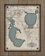 Load image into Gallery viewer, Lake Tohopekaliga Map On 100% Linen

