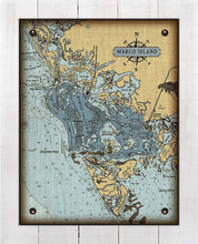 Load image into Gallery viewer, Marco Island Nautical Chart On 100% Linen
