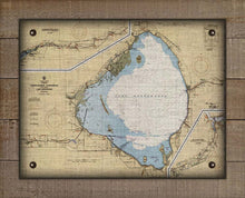 Load image into Gallery viewer, Lake Okeechobee Nautical Chart On 100% Linen
