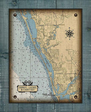 Load image into Gallery viewer, Osprey &amp; Casey Key &amp; Laurel Nautical Chart On 100% Linen
