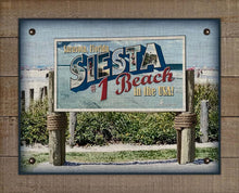 Load image into Gallery viewer, Siesta Beach Welcome Sign On 100% Linen
