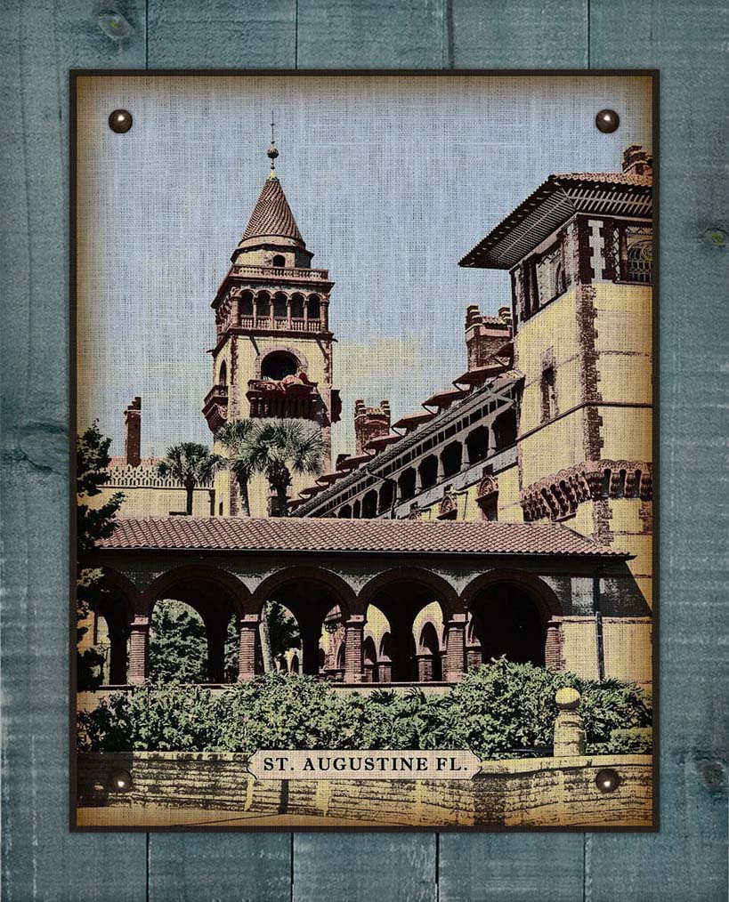 Flagler College, St Augustine Florida On 100% Linen