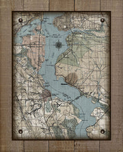 Load image into Gallery viewer, St Johns River - Green Cove, Rivertown, Fleming Island &amp; Fruit Cove-Vintage Map On 100% Natural Linen
