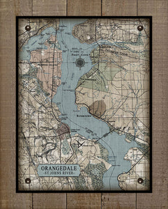 St Johns River-Orangedale -Julington Creek, Switzerland, Rivertown, Fleming Island - On 100% Natural Linen