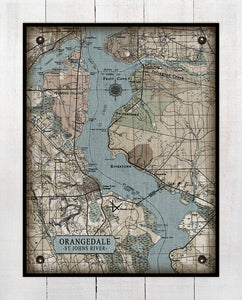 St Johns River-Orangedale -Julington Creek, Switzerland, Rivertown, Fleming Island - On 100% Natural Linen