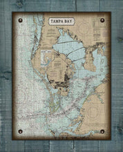 Load image into Gallery viewer, Tampa Bay - Nautical Chart On 100% Linen
