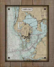 Load image into Gallery viewer, Tampa Bay - Nautical Chart On 100% Linen
