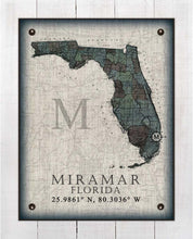 Load image into Gallery viewer, Miramar Florida Vintage Design On 100% Natural Linen
