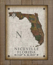 Load image into Gallery viewer, Niceville Florida Vintage Design On 100% Natural Linen
