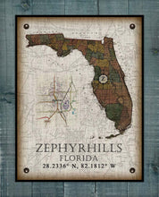 Load image into Gallery viewer, Zephyrhills (2) Florida Vintage Design On 100% Natural Linen
